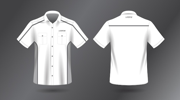 chemise de travail à manches courtes