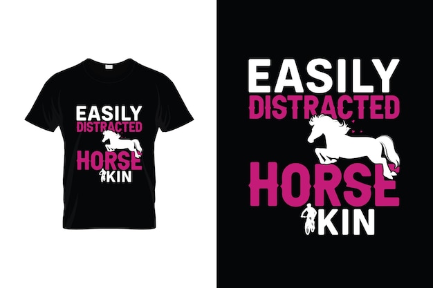 Vecteur cheval tshirt design ou affiche cheval design cheval citations cheval typographie