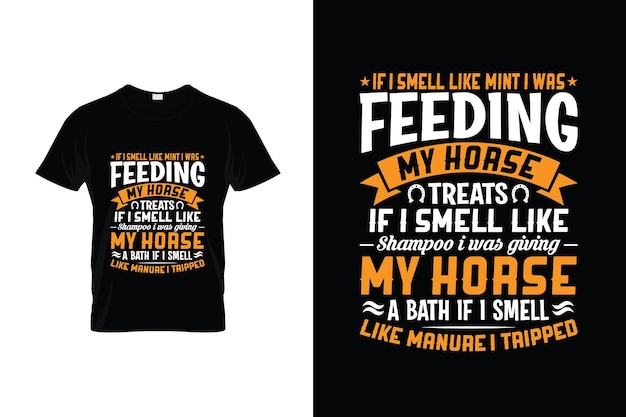 Cheval Tshirt Design Ou Affiche Cheval Design Cheval Citations Cheval Typographie