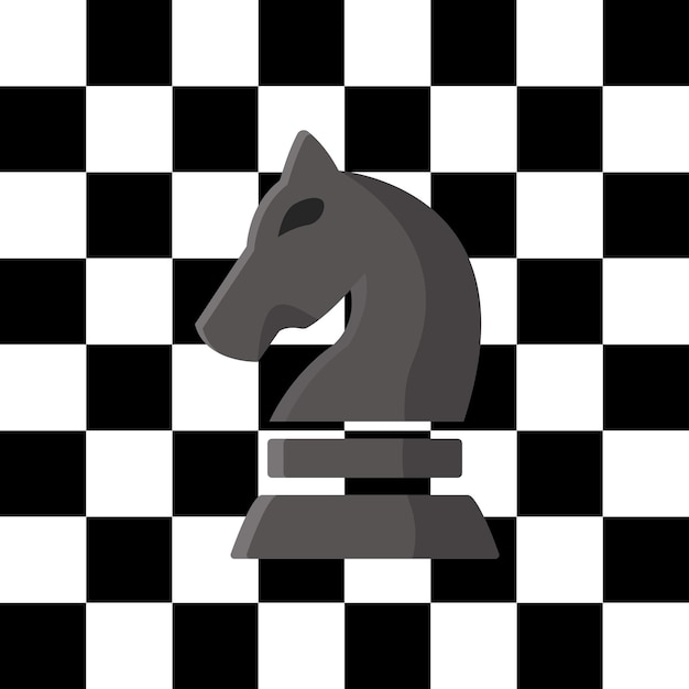 Vecteur le chevalier du jeu d'échecs