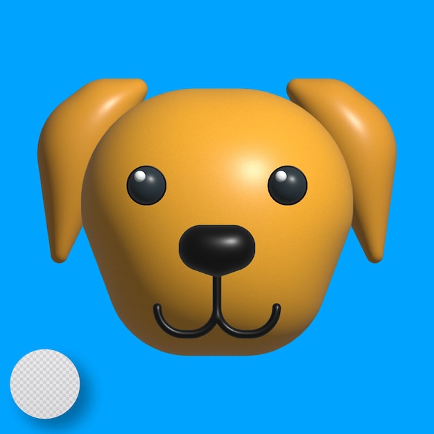 Vecteur chien 3d