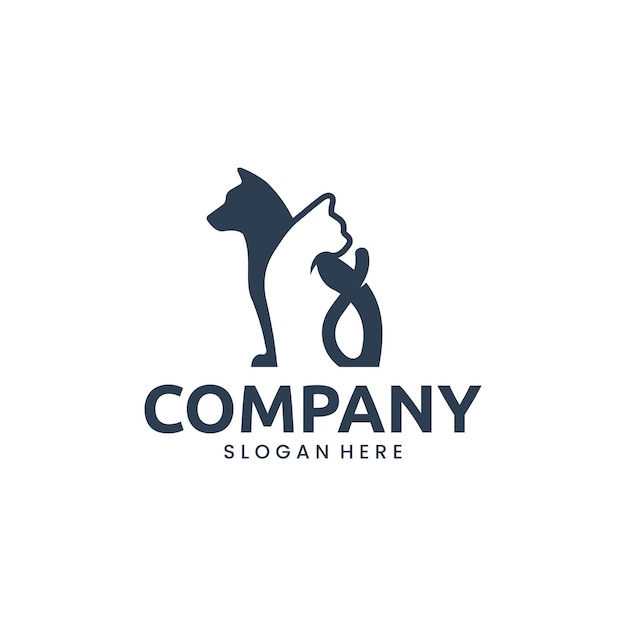 Chien Et Chat, Animal De Compagnie, Inspiration De Conception De Logo