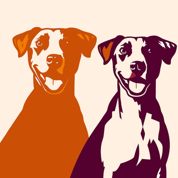 un chien et un chien sont dans une image avec les mots citation le mot citation sur elle