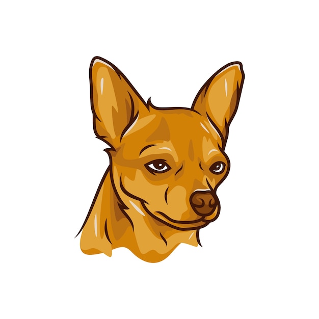 Chien Chihuahua - Vector Logo / Icône Illustration Mascotte