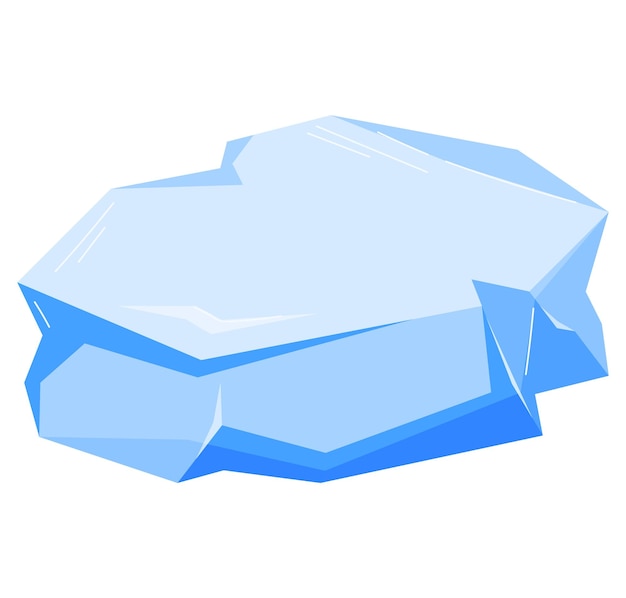 Vecteur chiffres et symboles fabriqués à partir de morceaux de glace et de morceaux de neige gros icebergs éléments de gel sévère pour