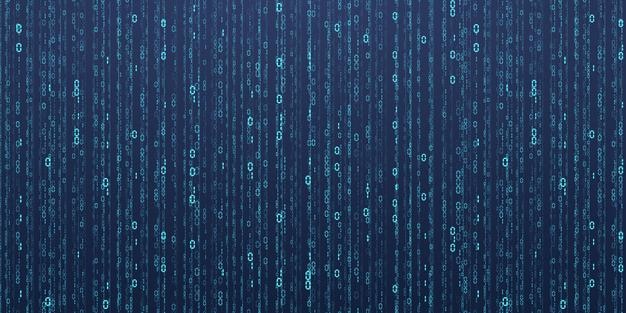 Des chiffres tombants abstraits, une pluie de code numérique dans un style futuriste inspiré de Matrix, vectoriel.