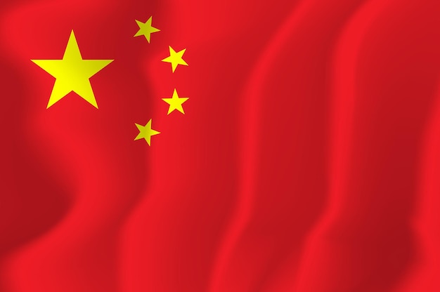 La Chine a agité le drapeau Vector Illustration Background