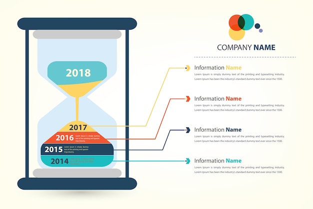 Chronologie Et Historique De L'entreprise Infographique