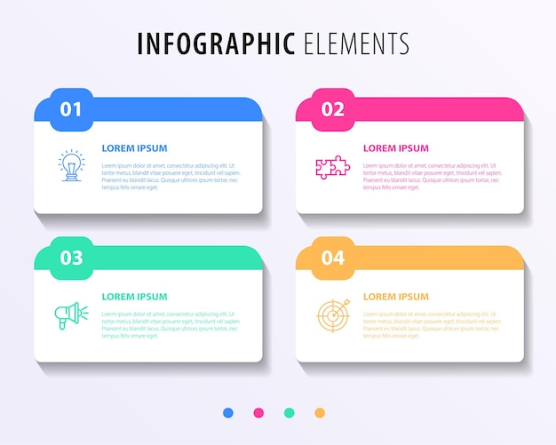 Chronologie vectorielle gratuite avec modèle d'infographie de dates