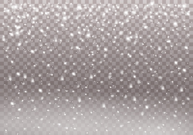Chute de neige et de flocons de Noël.