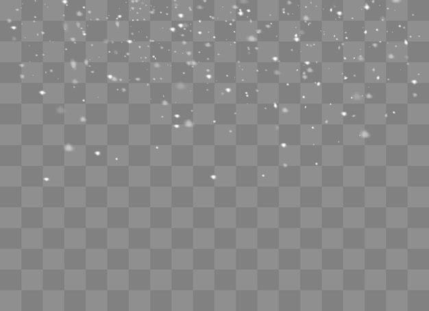 Chutes de neige, flocons de neige sous différentes formes et formes. Flocons de neige, fond de neige. Neige de Noël pour le nouvel an.