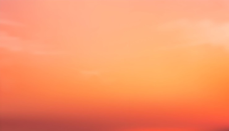 Vecteur le ciel au coucher du soleil orange