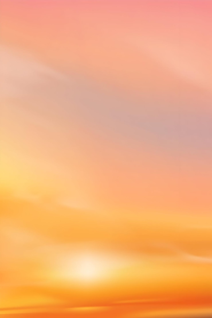 Vecteur un ciel de coucher de soleil vibrant aux couleurs orange, rose et dorée