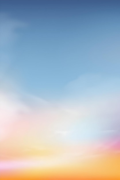 Un ciel de coucher de soleil vibrant avec des nuages