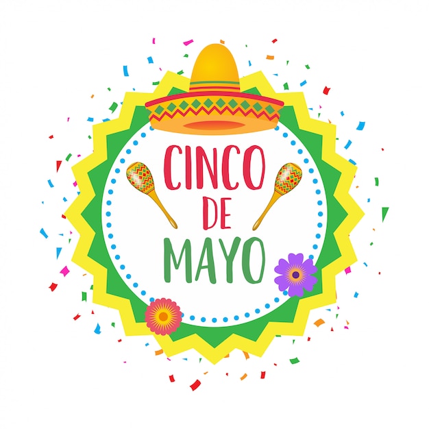 Cinco De Mayo Background Style De Bande Dessinée