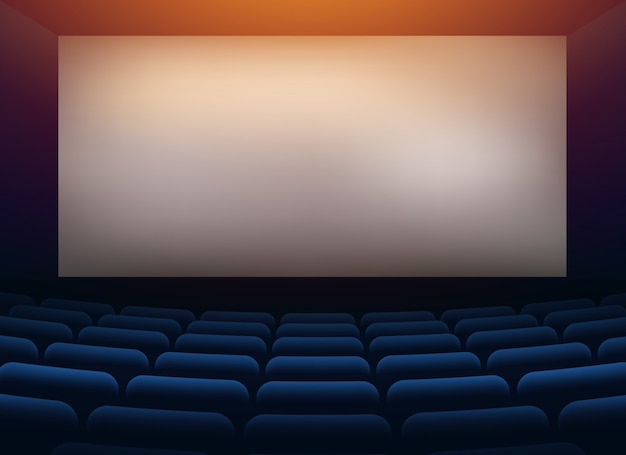 Cinéma Salle De Cinéma Avec Mur De Projection