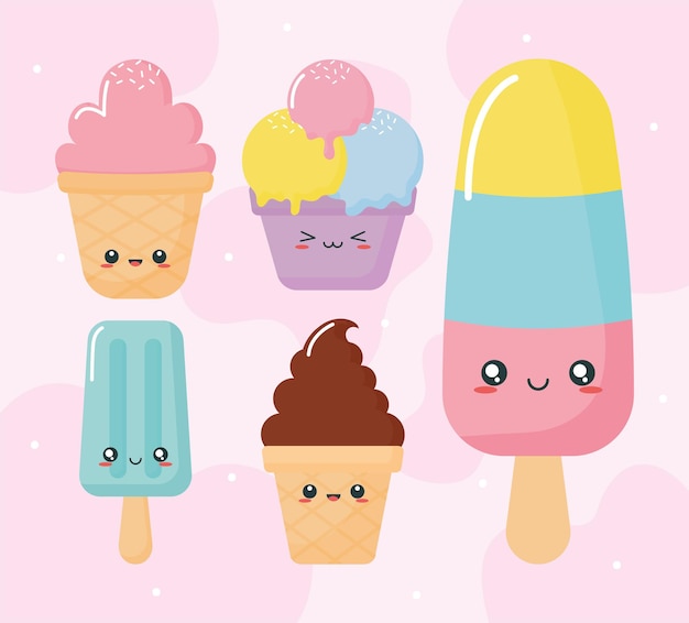 Cinq Glaces Kawaii