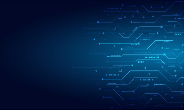 Circuit Board.technology Background Design.concept De Système électronique.