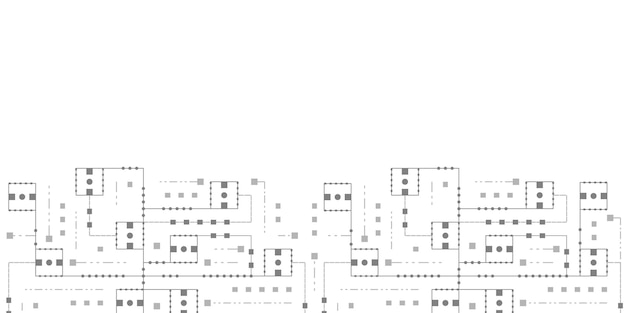 Circuit électronique du futurLignes géométriquesTechnologie abstraite