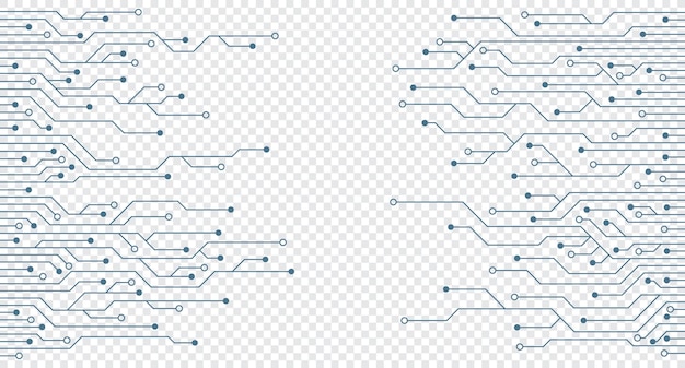 Vecteur circuit imprimé électronique technologie numérique technologie abstraite fond circuit imprimé avec espace de copie circuit imprimé futuriste illustration vectoriel