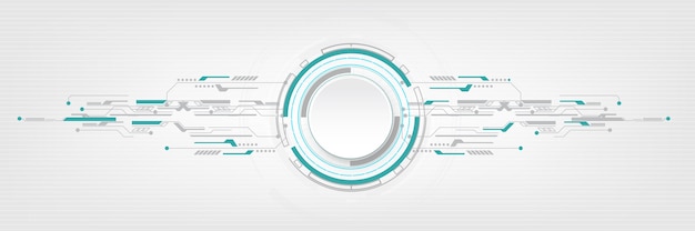 Circuit Imprimé Futuriste De Vecteur