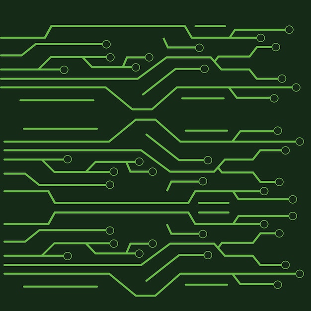 Circuit Logo Modèle Vecteur Icône Illustration Design