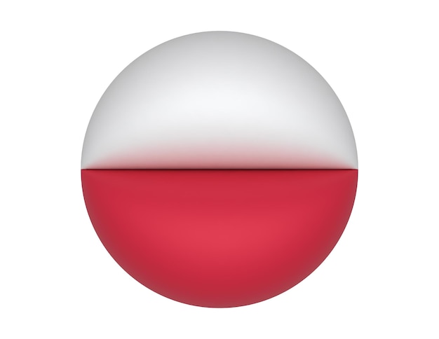 Vecteur circulaire sur le drapeau de la pologne