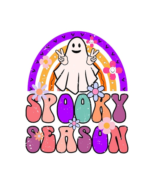 Citation D'halloween De Saison Effrayante Avec Un Design Boo