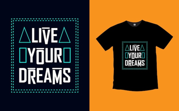 Citation De Motivation Lettrage Conception De T-shirt De Typographie Moderne