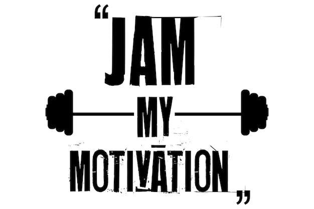 Vecteur une citation de motivation avec la phrase confiture ma motivation.