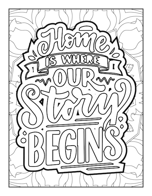 Vecteur citations coloriage, citations inspirantes, citations de typographie