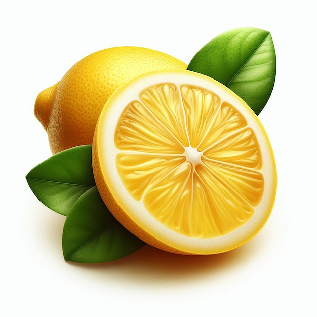 Citron Fruit Illustration Vectorielle Image Fond D'écran Icône Avatar Emoji