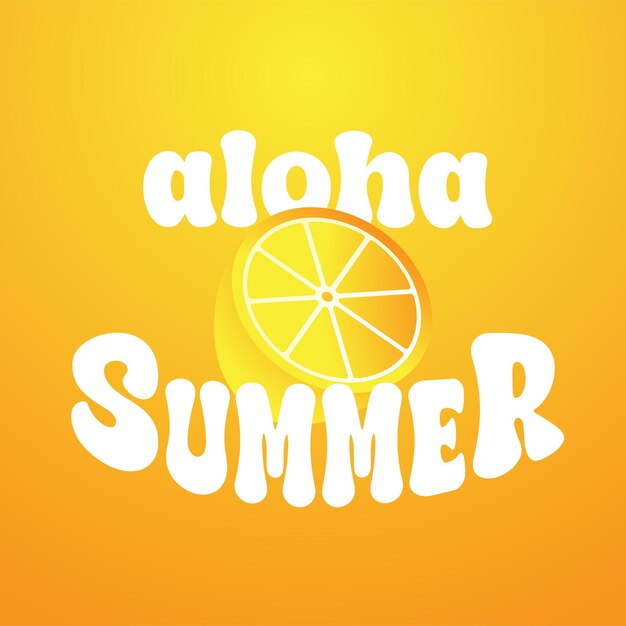 Citron jaune d'été Aloha