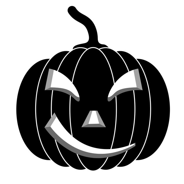 Vecteur citrouilles noires pour halloween vector illustration