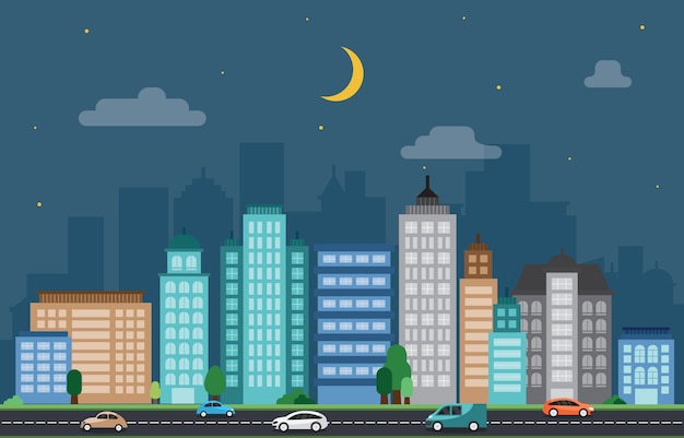 City Cityscape Skyline Landmark bâtiment rue du trafic