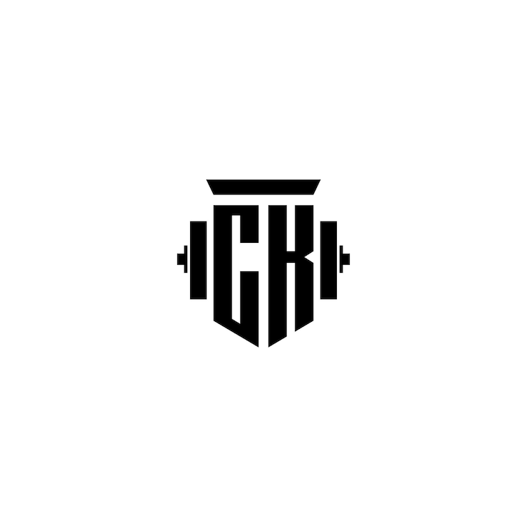 Vecteur ck monogramme logo design lettre texte nom symbole monochrome logotype alphabet caractère logo simple