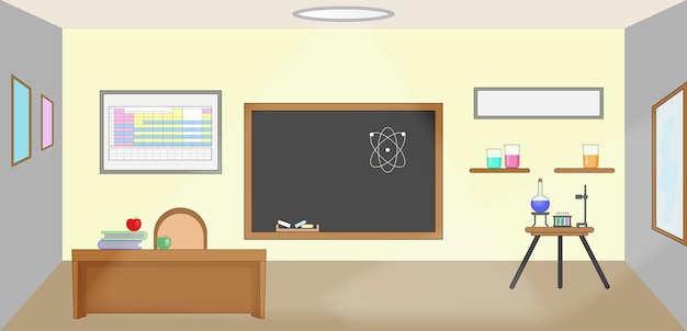 classe de chimie scolaire