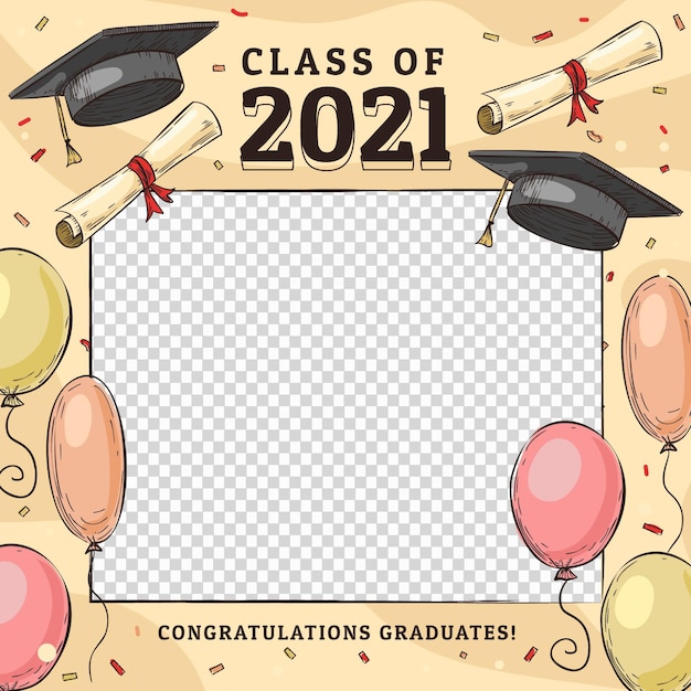 Classe dessinée à la main du modèle de cadre 2021