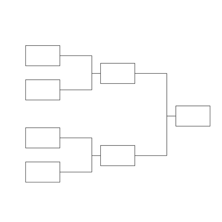 Vecteur classement du tournoi de 4 quarts de finale demi-finale finale classement de l'équipe du match graphique