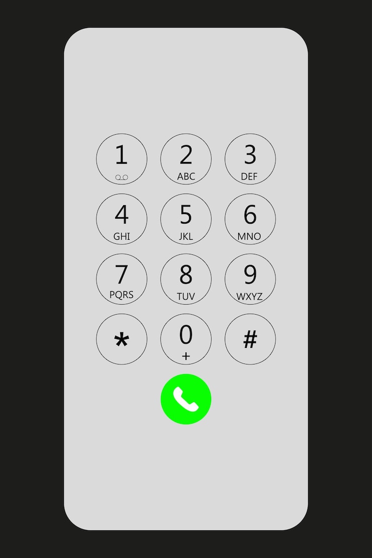 Vecteur clavier avec chiffres et lettres sur l'écran du téléphone clavier d'interface utilisateur pour smartphone modèle de clavier sur un appareil tactile illustration vectorielle