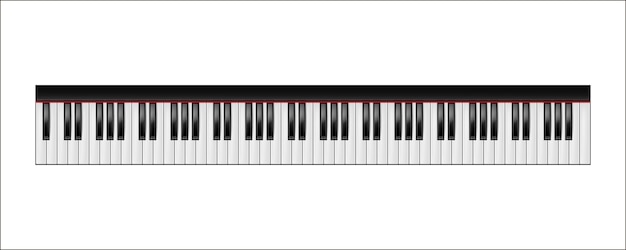 Vecteur clavier de piano
