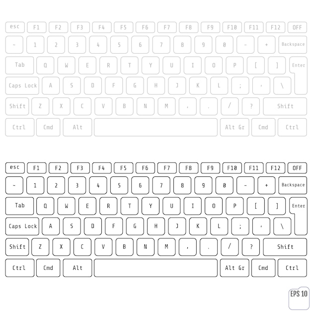 Clavier Sans Fil Pour Ordinateur Portable Blanc Et Gris