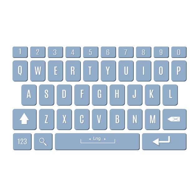 Vecteur clavier de smartphonettons