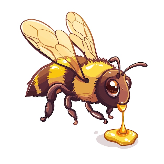 Vecteur clipart de l'abeille