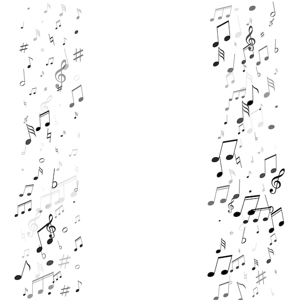 Vecteur clipart d'enregistrement de mélodie de notation. fond de studio de musique jazz.