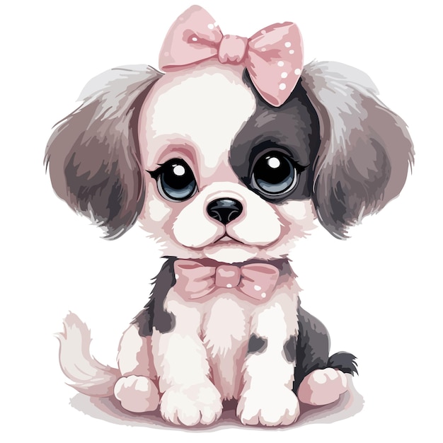 Clipart de sublimation mignon bébé chien