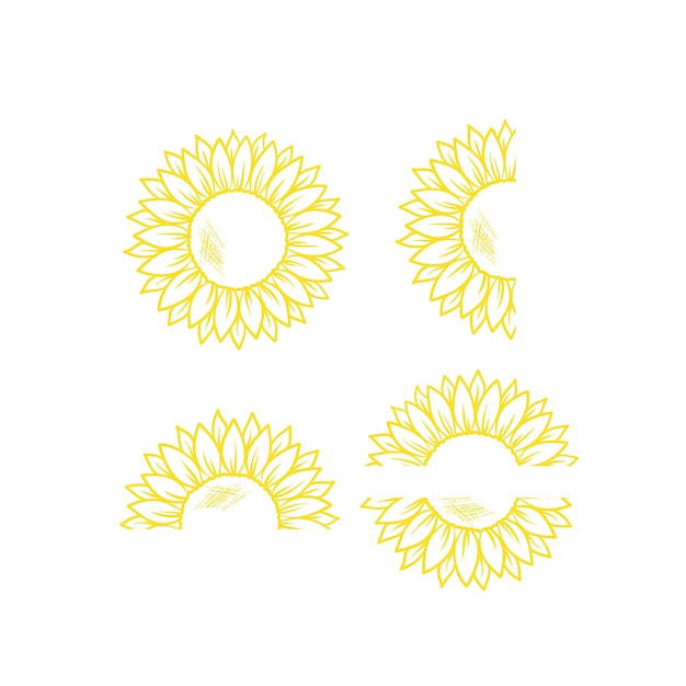 Clipart Et Vecteur De Monogramme De Tournesol