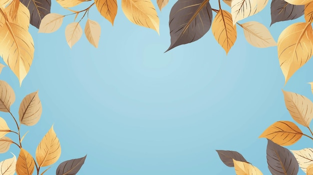 Clipart vectoriel du motif de feuilles