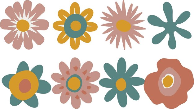 Vecteur clipart vectoriel de fleurs abstraites illustration du printemps