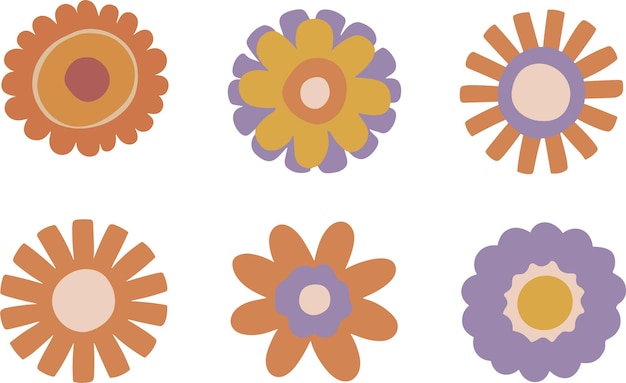 Clipart vectoriel de fleurs abstraites Illustration du printemps